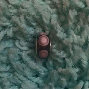 Pandora purple glass charm